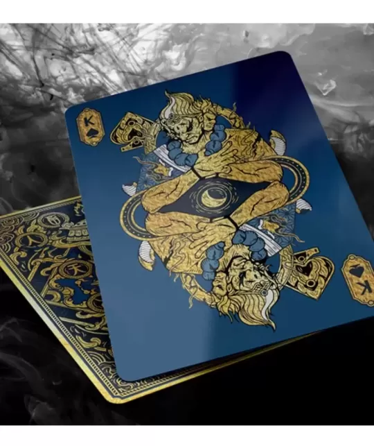 Asura Deluxe Blue Playing Cards – Cărți de joc premium | Emagie.ro