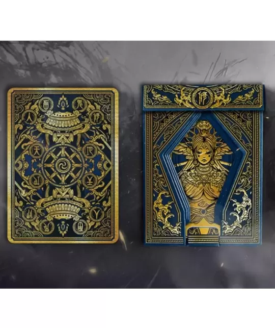 Asura Deluxe Blue Playing Cards – Cărți de joc premium | Emagie.ro