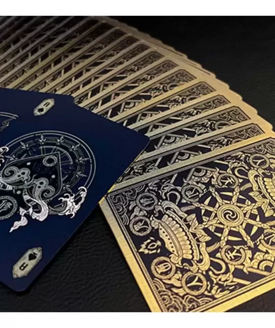 Asura Deluxe Blue Playing Cards – Cărți de joc premium | Emagie.ro