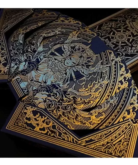 Asura Deluxe Blue Playing Cards – Cărți de joc premium | Emagie.ro