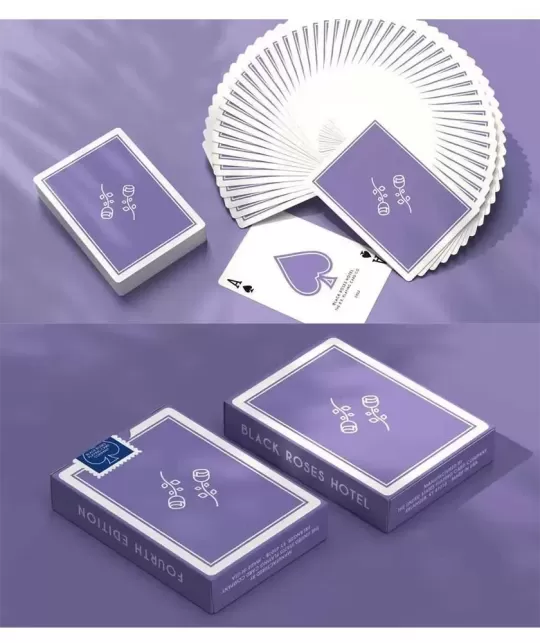 Black Roses Hotel V4 Playing Cards – Cărți de joc premium | Emagie.ro