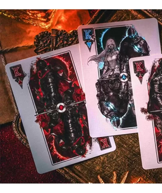 Death Knight Inferno Playing Cards – Cărți de joc premium | Emagie.ro