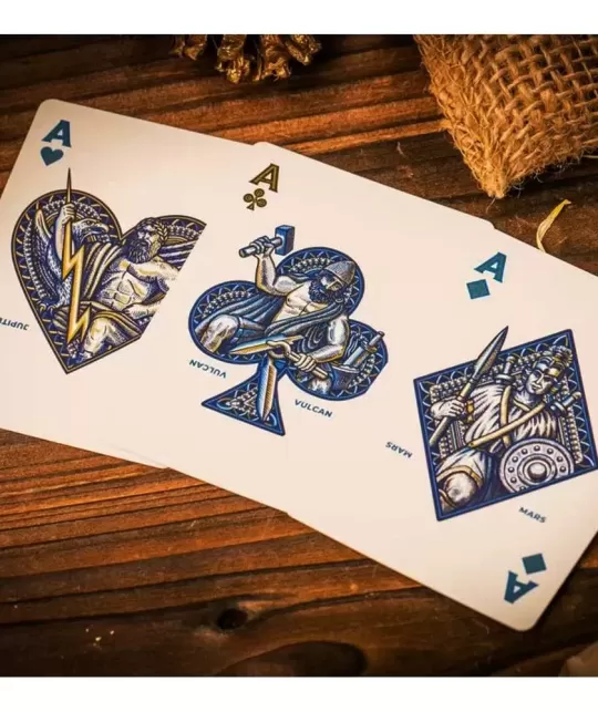 Caesar Blue by Riffle Shuffle – Premium Playing Cards | Emagie.ro