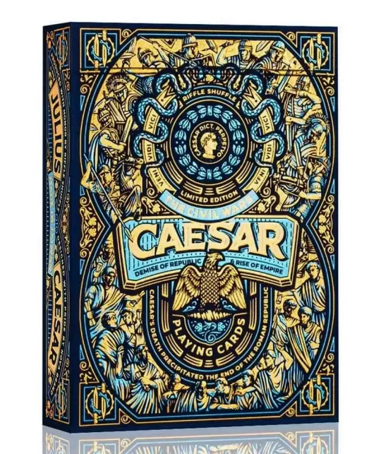 Caesar Blue by Riffle Shuffle – Premium Playing Cards | Emagie.ro
