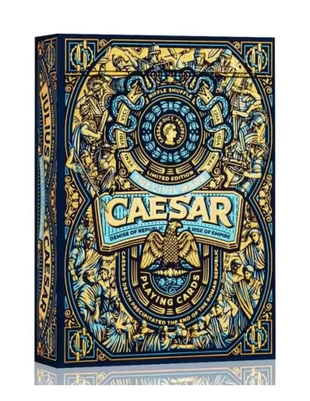 Caesar Blue by Riffle Shuffle – Premium Playing Cards | Emagie.ro