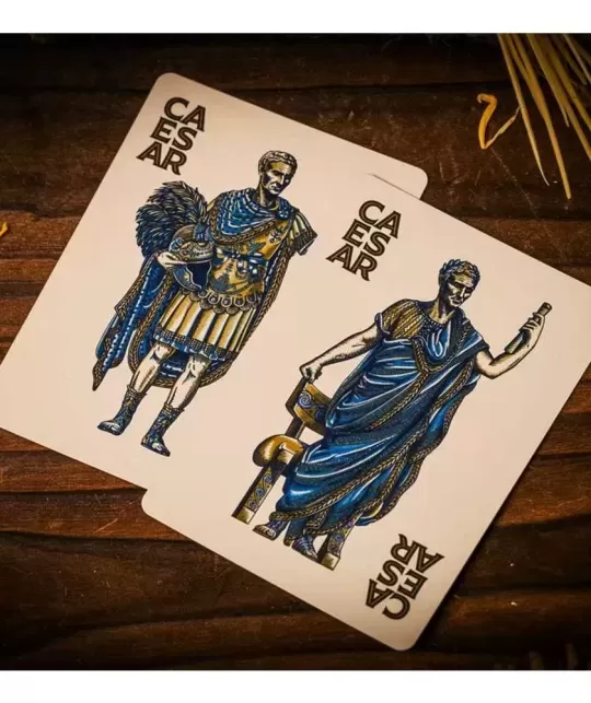 Caesar Blue by Riffle Shuffle – Premium Playing Cards | Emagie.ro