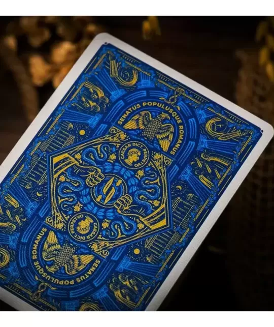 Caesar Blue by Riffle Shuffle – Premium Playing Cards | Emagie.ro