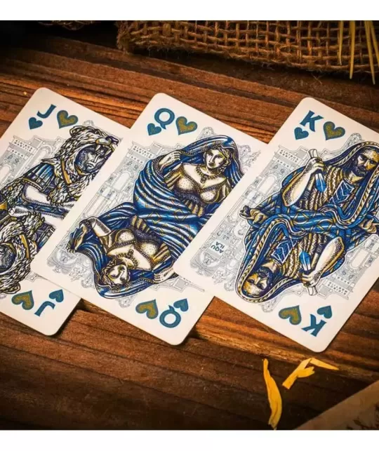 Caesar Blue by Riffle Shuffle – Premium Playing Cards | Emagie.ro