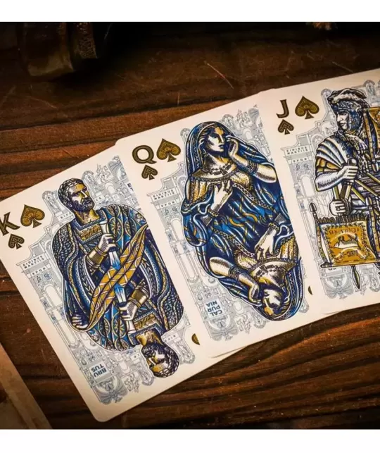 Caesar Blue by Riffle Shuffle – Premium Playing Cards | Emagie.ro