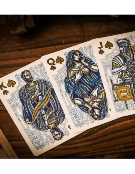 Caesar Blue by Riffle Shuffle – Premium Playing Cards | Emagie.ro