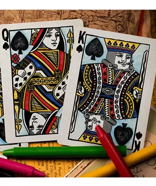 Crayon Playing Cards by Kings Wild Project – Cărți de joc premium | Emagie.ro
