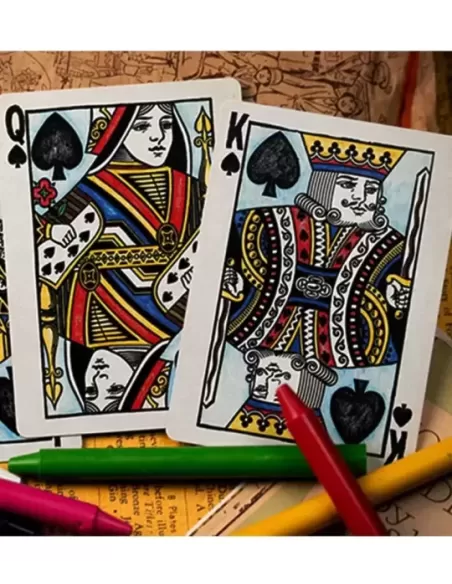 Crayon Playing Cards by Kings Wild Project – Cărți de joc premium | Emagie.ro