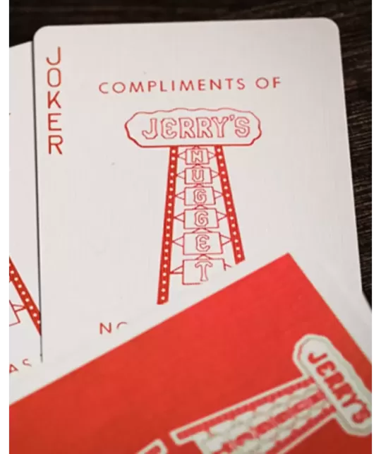Jerrys Nugget Atomic Red Marked Monotone Playing Cards – Cărți de joc premium | Emagie.ro