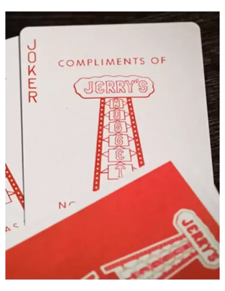 Jerrys Nugget Atomic Red Marked Monotone Playing Cards – Cărți de joc premium | Emagie.ro