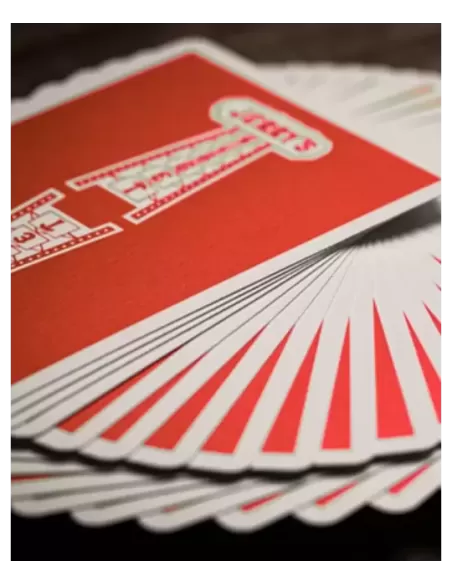 Jerrys Nugget Atomic Red Marked Monotone Playing Cards – Cărți de joc premium | Emagie.ro