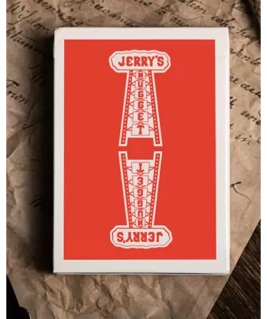 Jerrys Nugget Atomic Red Marked Monotone Playing Cards – Cărți de joc premium | Emagie.ro