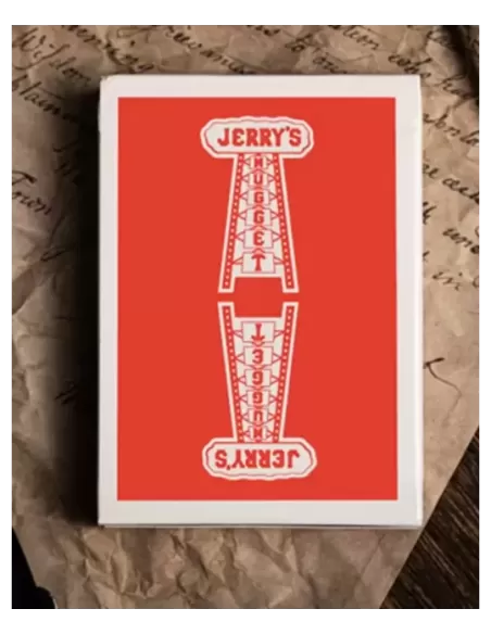 Jerrys Nugget Atomic Red Marked Monotone Playing Cards – Cărți de joc premium | Emagie.ro