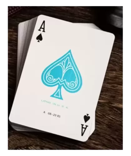 Jerrys Nugget Icey Blue Marked Monotone Playing Cards – Cărți de joc premium | Emagie.ro