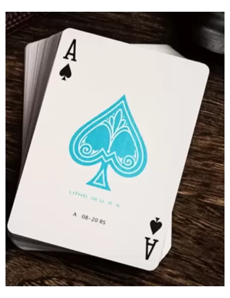 Jerrys Nugget Icey Blue Marked Monotone Playing Cards – Cărți de joc premium | Emagie.ro