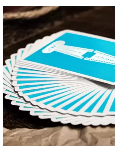 Jerrys Nugget Icey Blue Marked Monotone Playing Cards – Cărți de joc premium | Emagie.ro