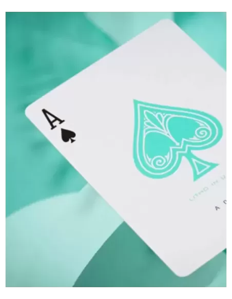 Jerrys Nugget Monotone Tiffany Blue Playing Cards – Cărți de joc premium | Emagie.ro