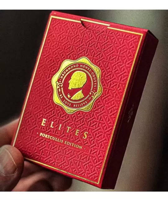 DMC Elites V6 Red Portcullis – Cărți de joc premium | Emagie.ro