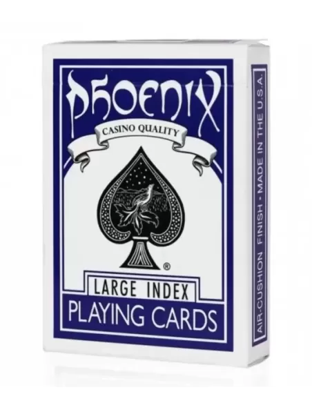 Phoenix Deck Large Index Blue – Cărți de joc premium | Emagie.ro