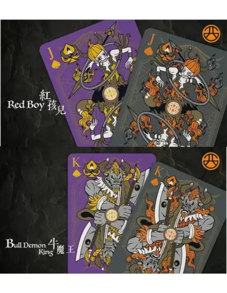 Bicycle Bull Demon King Demolition Grey – Cărți de joc premium | Emagie.ro