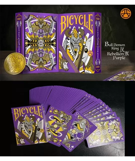 Bicycle Bull Demon King Rebellion Purple – Cărți de joc premium | Emagie.ro