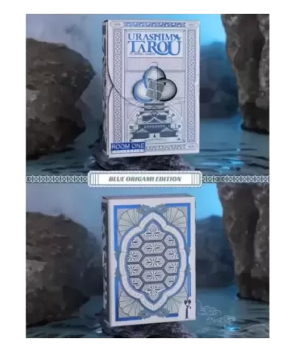 Urashima Tarou Blue Origami Playing Cards – Cărți de joc premium | Emagie.ro