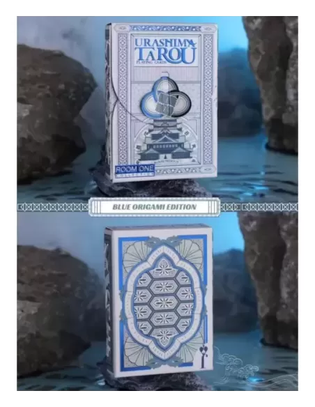 Urashima Tarou Blue Origami Playing Cards – Cărți de joc premium | Emagie.ro
