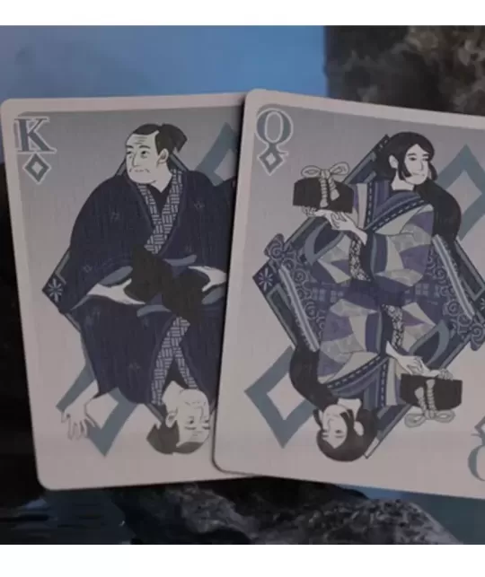 Urashima Tarou Blue Origami Playing Cards – Cărți de joc premium | Emagie.ro