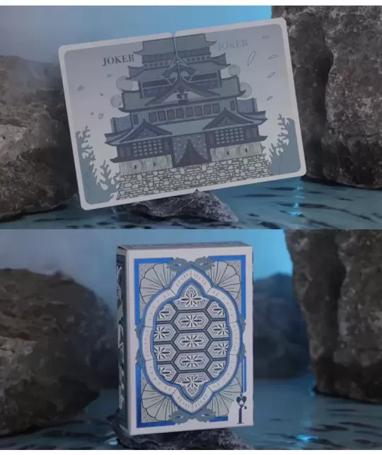 Urashima Tarou Blue Origami Playing Cards – Cărți de joc premium | Emagie.ro