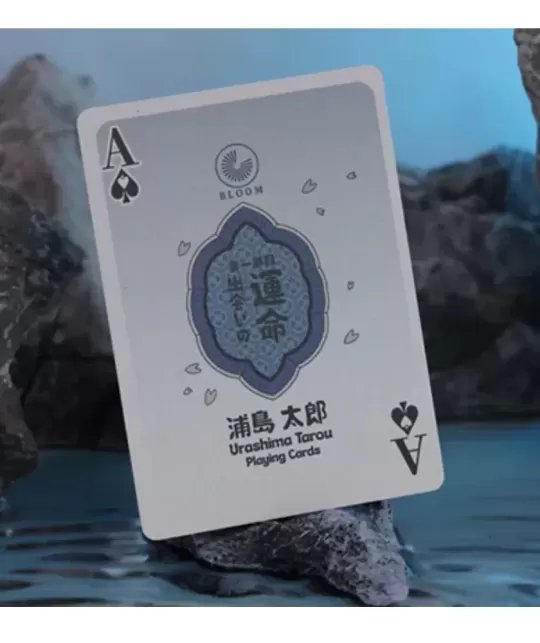 Urashima Tarou Blue Origami Playing Cards – Cărți de joc premium | Emagie.ro