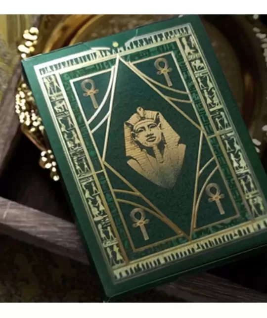 Egypt Mythology Black Edition Green Nile Playing Cards – Cărți de joc premium | Emagie.ro