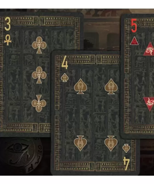 Egypt Mythology Black Edition Green Nile Playing Cards – Cărți de joc premium | Emagie.ro