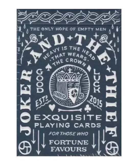 JT Crown Blue Playing Cards by Joker and the Thief – Cărți de joc premium | Emagie.ro