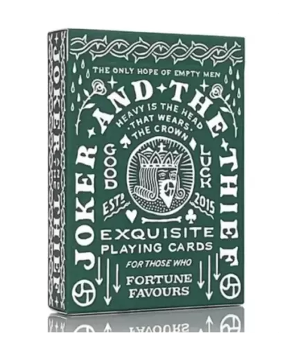 JT Crown Green Playing Cards by Joker and the Thief – Cărți de joc premium | Emagie.ro