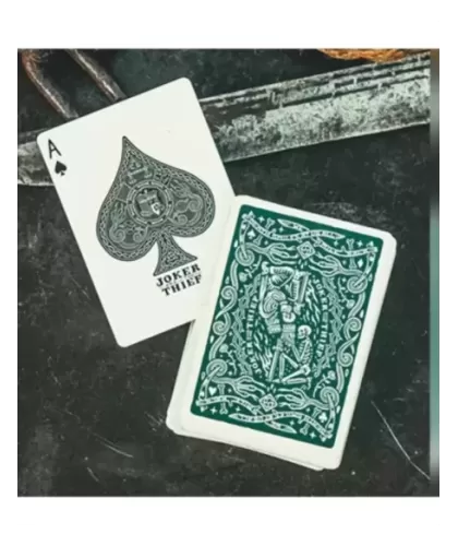 JT Crown Green Playing Cards by Joker and the Thief – Cărți de joc premium | Emagie.ro 2