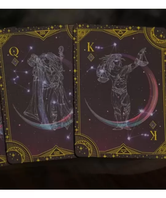 Warriors of the Stars Zodiac Playing Cards Morning Sun – Cărți de joc premium | Emagie.ro