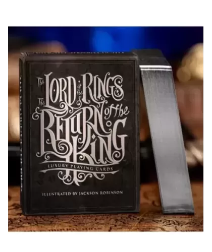The Lord of the Rings - Return of the King Black Gilded Edition – Cărți de joc premium | Emagie.ro