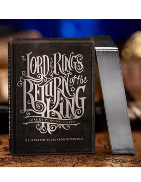 The Lord of the Rings - Return of the King Black Gilded Edition – Cărți de joc premium | Emagie.ro