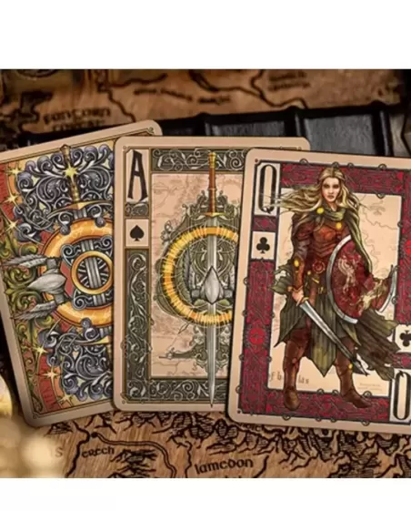 The Lord of the Rings - Return of the King Black Gilded Edition – Cărți de joc premium | Emagie.ro