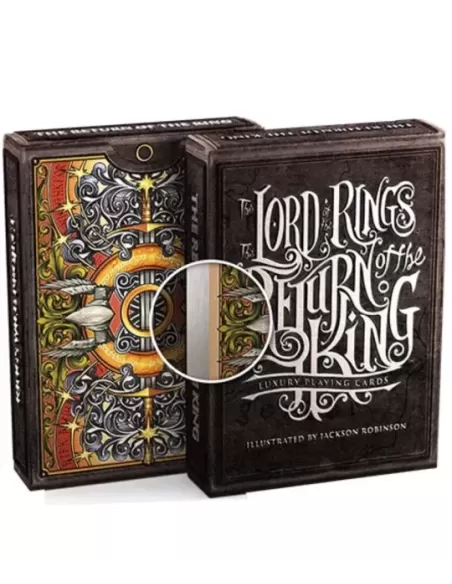 The Lord of the Rings - Return of the King Black Gilded Edition – Cărți de joc premium | Emagie.ro