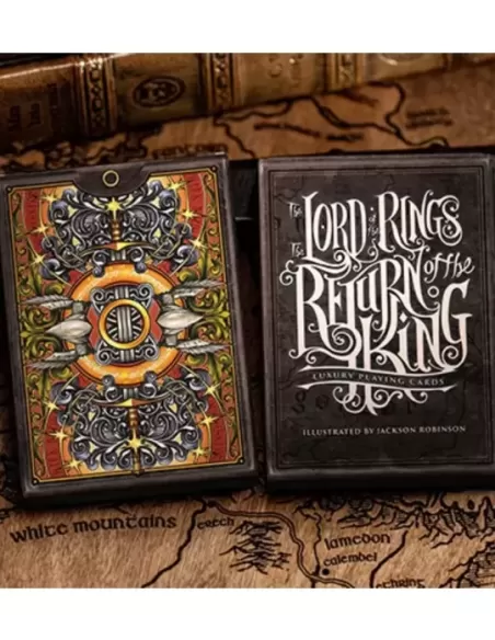 The Lord of the Rings - Return of the King Black Gilded Edition – Cărți de joc premium | Emagie.ro