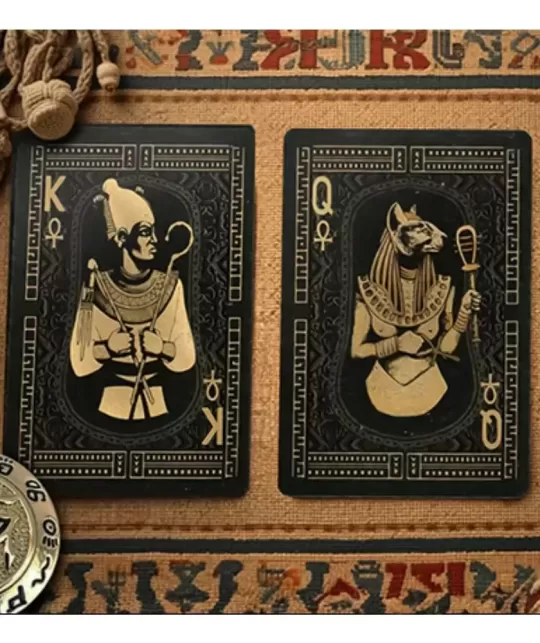 Egypt Mythology Black Edition Pharaoh, Dark Gray – Cărți de joc premium | Emagie.ro