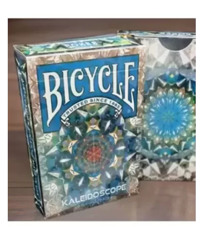 Bicycle Kaleidoscope Blue Playing Cards – Cărți de joc premium | Emagie.ro 2