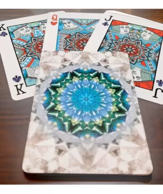 Bicycle Kaleidoscope Blue Playing Cards – Cărți de joc premium | Emagie.ro