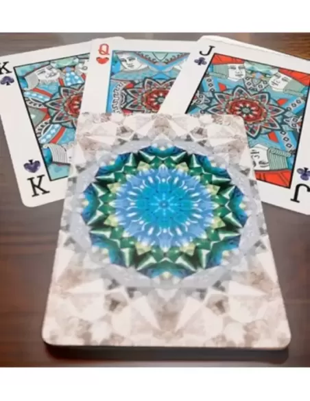 Bicycle Kaleidoscope Blue Playing Cards – Cărți de joc premium | Emagie.ro