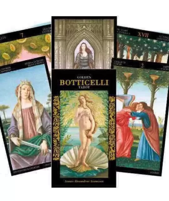 Atanassov Golden Botticelli Tarot – Set tarot elegant | Emagie.ro